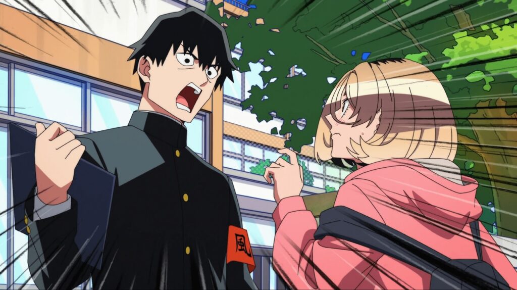 klutzy class monitor anime