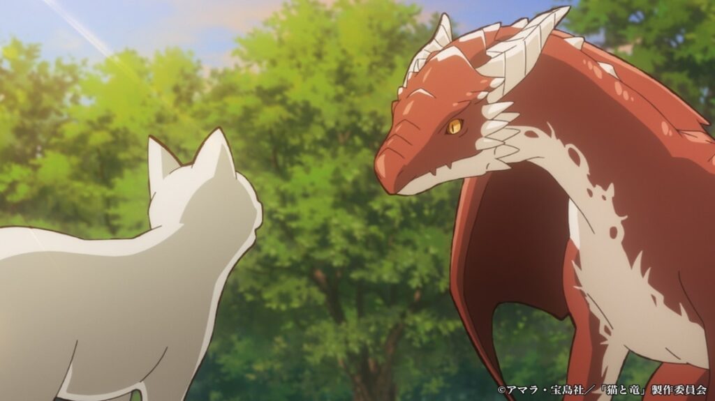 cat and dragon anime